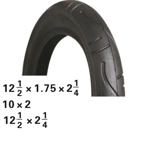 Покрышка  12 1/2 х 1,75 х 2 1/4 09-500242 ВЕЛОСИПЕДНАЯ средний черная KIDDIMOTO