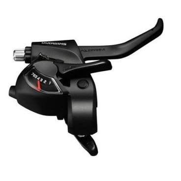 Перекл-ль TOURNEY ASTEF41R7AL 2-8122 шифтер+торм. ручка (2пальца) 7скор. правый черный SHIMANO