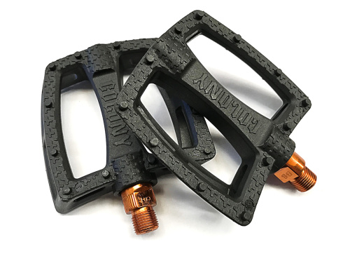 Педали 03-002190 Fantastic Plastic Pedals 9/16" - Nylon/Fibre Mix, цвет черно-медный, арт. I19-910C COLONY