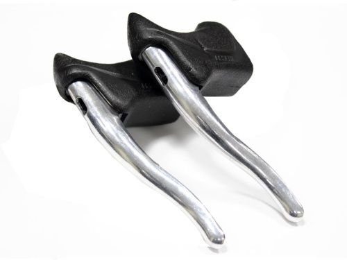 Тормозные ручки PROMAX 5-361442 алюм. ROAD с тросиками и рубашками, сер.-черные