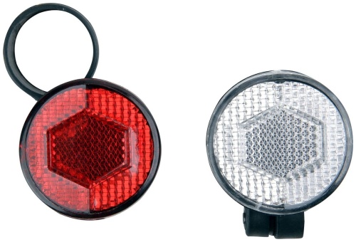 Катафоты J96 (белый передний + красный задний, набор 2 шт)