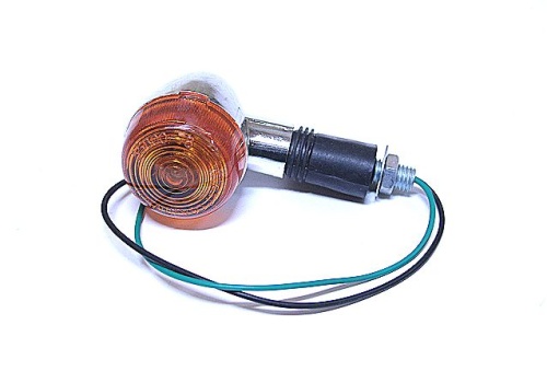 Повороты мини Байкер хром жёлтые (скутер) (BF-08)