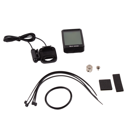Велокомпьютер проводной West Biking, 20 функций, IPX6, ЖК-дисплей 2,1"