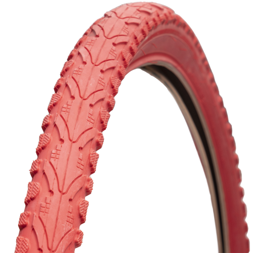 Покрышка 26х1,95 (50-559) KENDA KHAN K935, 5-524688, п/слик КРАСНАЯ