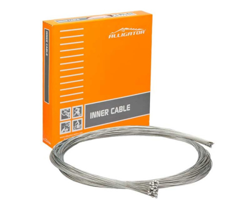 Тросики 6-200483 переключения 19жил сталь ОЦИНКОВАННЫЙ Shimano/Sram 1.1х2000мм LY-SSK43520 инд. уп. 100шт ALLIGATOR