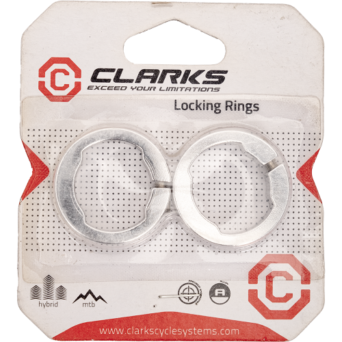 Фиксаторы грипс 3-303 кольцевые СLR алюм. анодир. серебр. CLARK`S