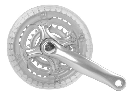 Система 5-351244 пер. 7-8скор. алюм/сталь 24/34/42зуб. с защ. шатуны 165мм/для 24" (12) серебр.