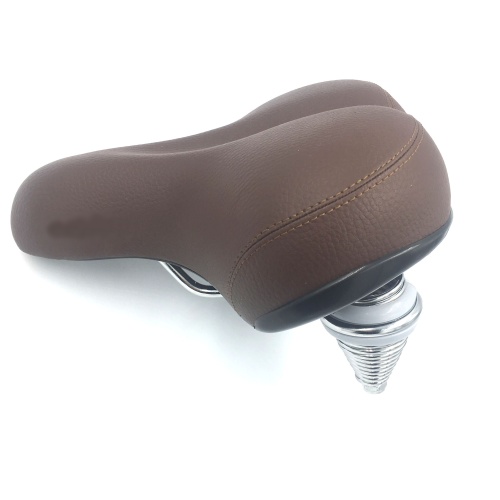 Седло HORST 09-200704 комфорт 250х205мм мягкое, хромирован. пружины, (на блист) коричневое