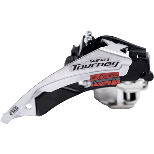 Переключатель передний, SHIMANO TOURNEY, FD-TY500-TS6, 3x6/7 ск., ниж.хомут 34.9/31.8, ун.тяга, 66-6