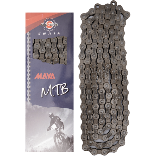 Цепь вело (002) "MAYA" Р7002, 116зв., 1/2 X 3/32, для спортивного велосипеда 6-8ск., с замком, завод "MAYA"