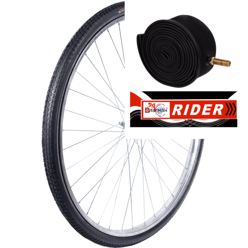 Покрышка 28+камера 28 (комплект= одна шина 47-622 \28х1,95\ и одна камера 28x1,75/2,125) RIDER