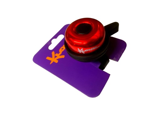 Звонок, механический, KLONK, красный, 10459