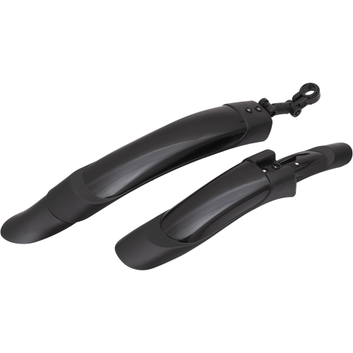 Крылья пластиковые (007) 26",РАЗДВИЖНЫЕ,чёрные, широкие (комплект)