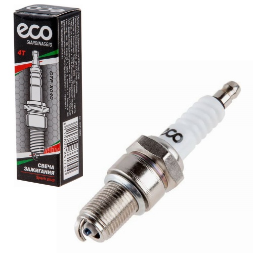 Свеча зажигания ECO GTP-X040 (Китай), для двигателя мотоблока, культиватора и газонокосилок, аналог TORCH F6RTC, BRISK LR15YC