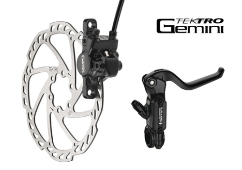 Торм. набор гидр. 6-510 диск. пер. Gemini (ротор 160мм+суппорт+торм.ручка+шланг) черный TEKTRO