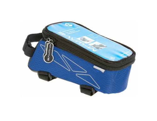 Сумочка/чехол+бокс 5-122554 на раму д/смартфона 170х80х80мм ROTTERDAM TOP L влагозащ. черно-синяя M-