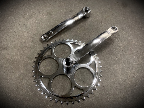 Шатуны 1зв. 44T 165 мм. под квадрат хром