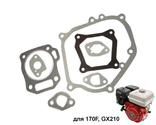 Набор (комплект) прокладок для 4-тактных двигателей 170F, GX210