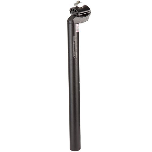 Штырь подседельный STG 27,2 * 350 черный, с зажимом,с белым Stinger  logo, алюм
