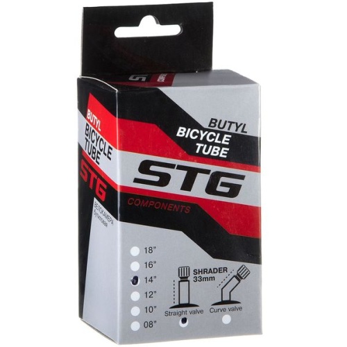 Камера 14х1,75 AV 33мм велосипедная STG, бутил, (упак.: коробка)