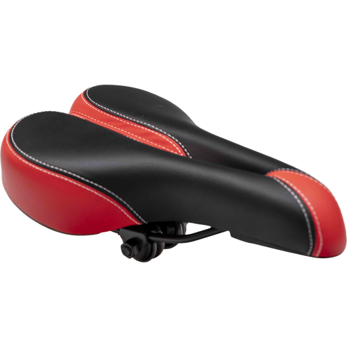 Седло велосипедное YW-AZ-103MHВ, с замком, 260х160мм, черное с вставками, (упак=30шт.), цена за 1шт. - 13,99р., от упак=12,59р