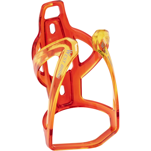 Флягодержатель, ударопрочный пластик, болты в комплекте, West Biking, желто-красный,арт.0704037/1