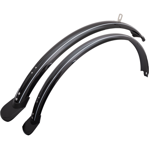 Крылья 26" металлопластиковые с брызговиками (чёрные)