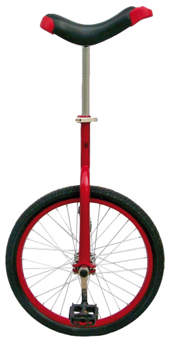 Уницикл FUN 20", 5-659324 сталь, красн., алюм. обод 36 спиц, картр. подш.