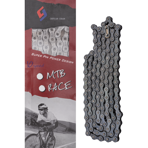 Цепь "GL" 10-speed, 116L (½''х¹¹/₁₂₈'') с замком. (хром)