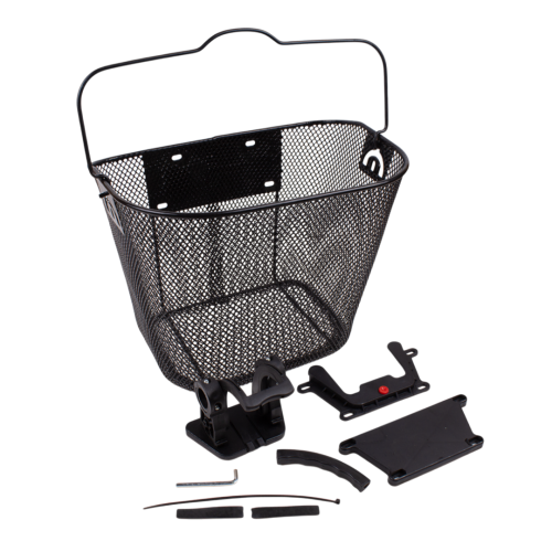 Корзина велосипедная на руль быстросъем креп.