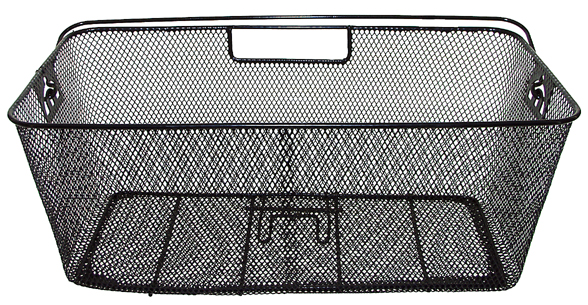Корзина 5-431545 задняя увелич. р-р сталь на багажник с ручкой (20) черная M-WAVE