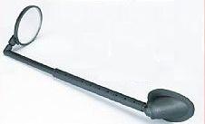 Зеркало на шлем 6-2270 панорамн. круглое 1,5" 3 степ. свободы телескоп. (100) черное