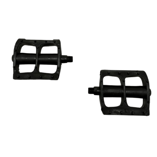 Педали пластик, черные, широкие, метрическая резьба, 65130,  Deepak