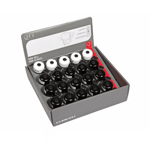 Звонки велосипедные RFR  Mini Messing PRO black´n´white упаковка 20 шт.