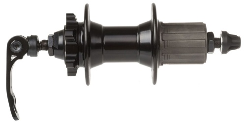 Втулка задняя, 5-324921, алюм. 32отв. под кассету 8-10ск, с эксц., 2 промподш., под диск, черная