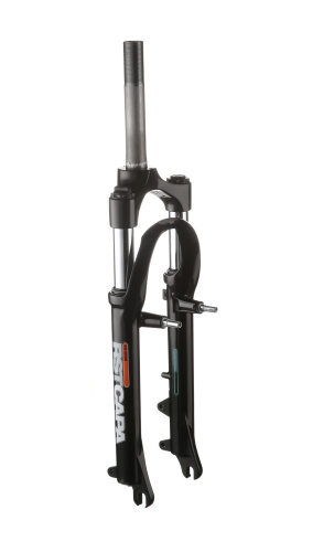 Вилка аморт. 1-0010 24"х1" шток 260мм резьба 55мм шток 155мм пруж.-эласт. рег. 50мм V+D черная RST CAPA Т