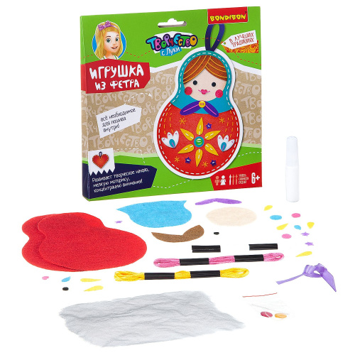 Набор для творчества. Игрушка из фетра "Матрешка"