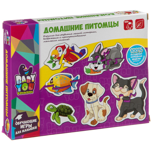 Набор пазлов Домашние питомцы Bondibon