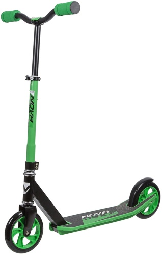160PNF.POLIS.GN20 Самокат для детей NOVATRACK POLIS сталь+пластик, нескладной, эргономичный Y-руль с