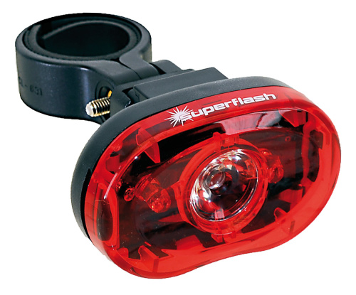 Фонарь 5-220533 задний 3д-0.5W/2ф красный гориз. вид. до 1км влагозащ. с батар. (100) SMART