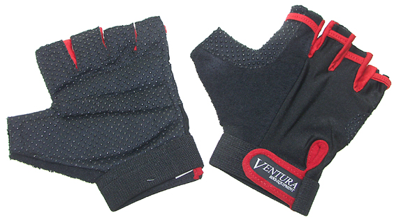 Перчатки 5-719970 гель/лайкра дышащ. антискольз. р-р М (5) цв. в ассорт. с петельками VENTURA