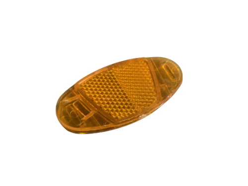 Светоотражатель боковой на колесо велосипеда.