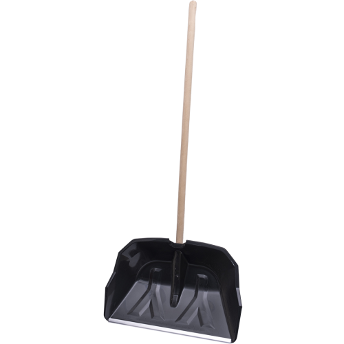 Лопата пластмассовая Полярник с алюм. планкой с черенком высшего сорта 580*390