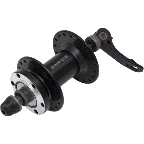 Втулка передняя 3/8*14G*36H*100*140mm, алюм., с экцентриком, SHUNFENG