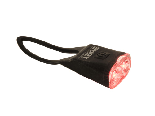 Фонарь 8-12039160 задний 2д. 7люмен/2ф.SILICONE R до 600м. быстросъем. черный (20) с батар.  AUTHOR