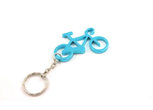Брелок 5-719908 для ключей "велосипед" алюм. голубой, логотип M-WAVE