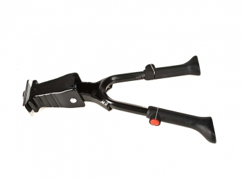 Подножка 00-170388 сталь H037A 24-29" универс. центр. крепл. регулир. с планкой ДВОЙНАЯ черная HORST