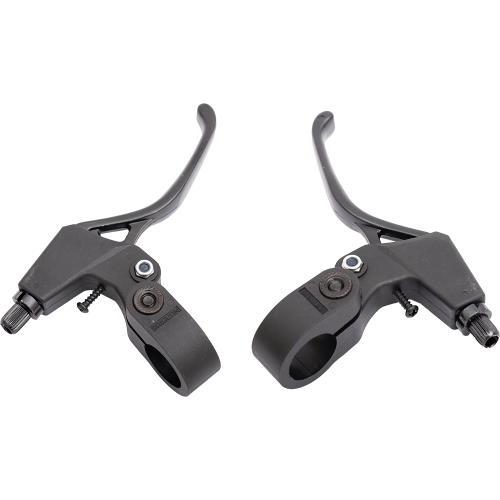 Торм. ручки 5-361516 алюм/пластик V-брэйк/кантилев. регул. 2-3 пальца (50) сер.-черные