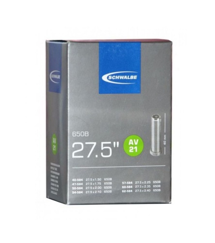 Камера 27,5х1,6/2,4 (40/62-584) IB AGV 40mm велосипедная Schlauch Schwalbe AV21