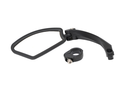 Зеркало 6-080 эллипт. плоское 2 степ. своб. кольц. крепление алюминий черное